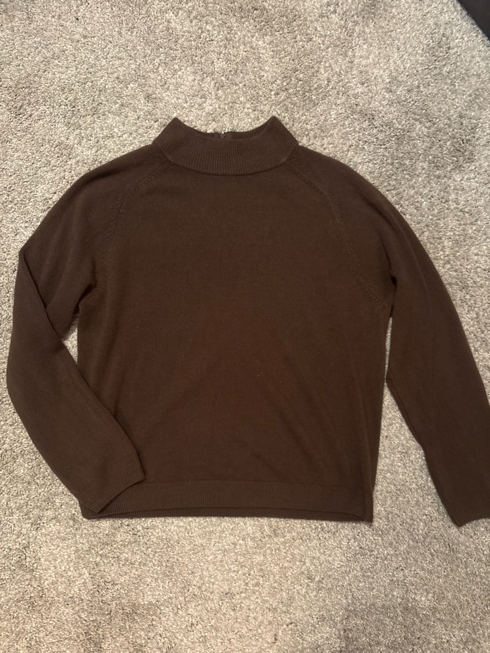 Studio Works Brown Mock Neck Sweater